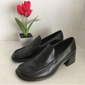 FRANCO SARTO Women's  Slip-on Heeled Loafer Pumps